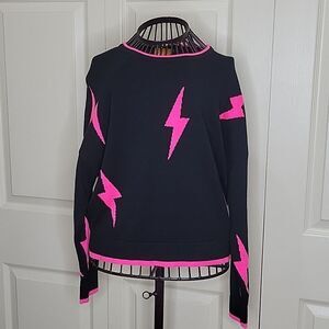 WISPR Silk Blend Lightning Bolt Sweater Size XS